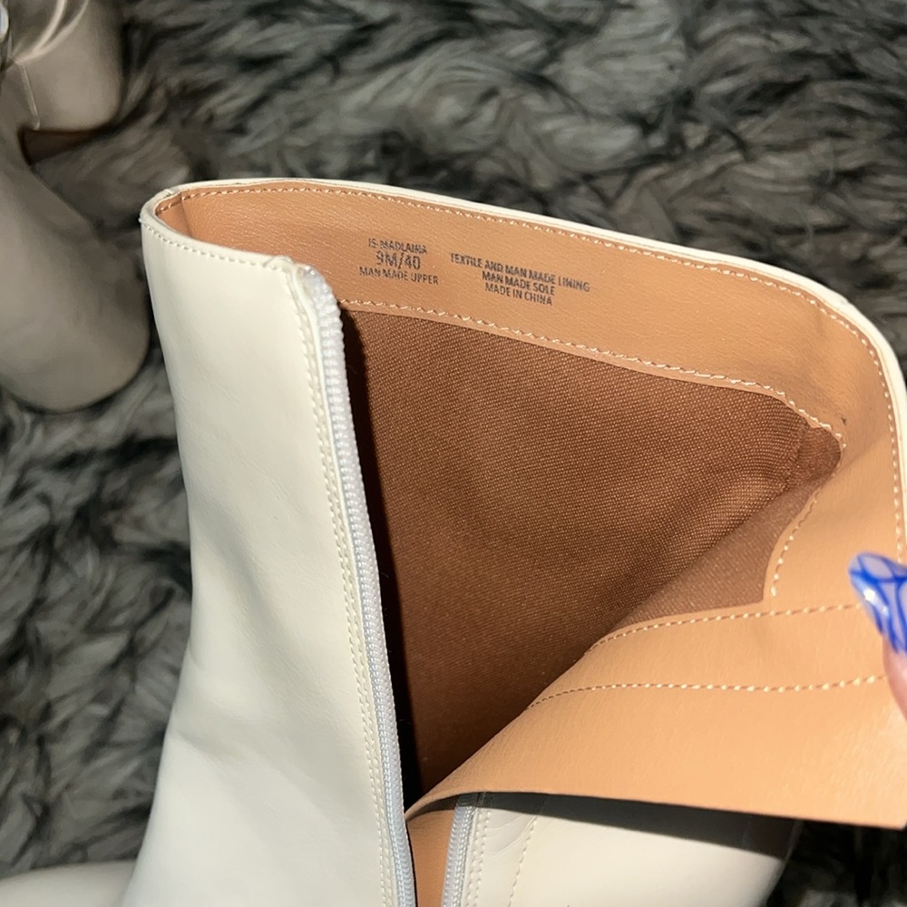 ☘️Jessica Simpson Cream Platform Ankle Boots - Picture 6 of 13